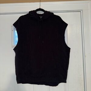 Athleta Charcoal Sleeveless Hoodie